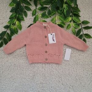 Baby Girl Blush Cardigan (3-6 Months)